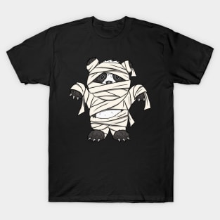 Cute Giant Panda Bear in Mummy Style Halloween T-Shirt